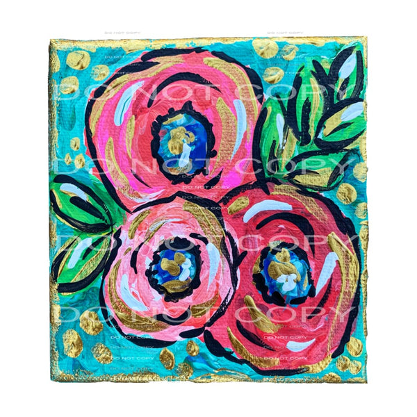 floral #4195 Sublimation transfers - Heat Transfer