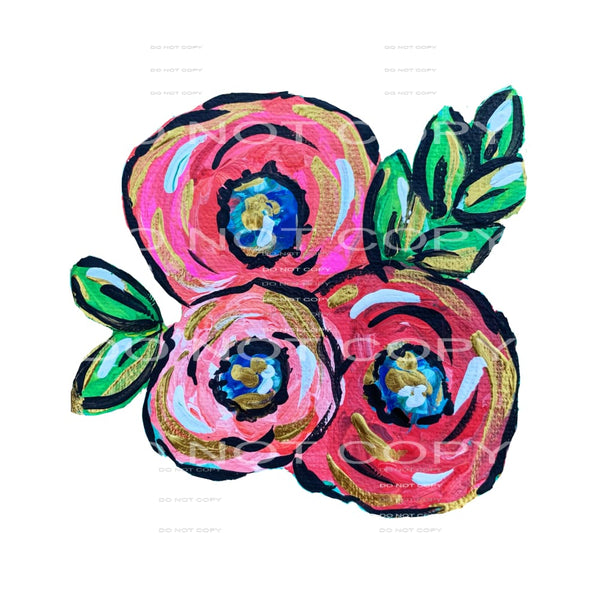 floral #4196 Sublimation transfers - Heat Transfer