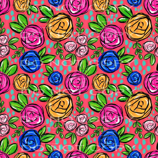floral #4232 Sublimation transfers - Heat Transfer