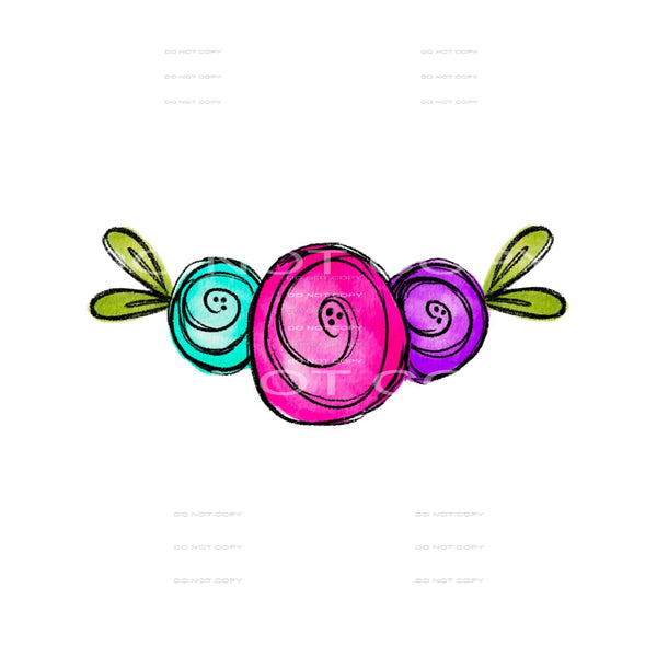 floral bundle #5005 Sublimation transfers - Heat Transfer