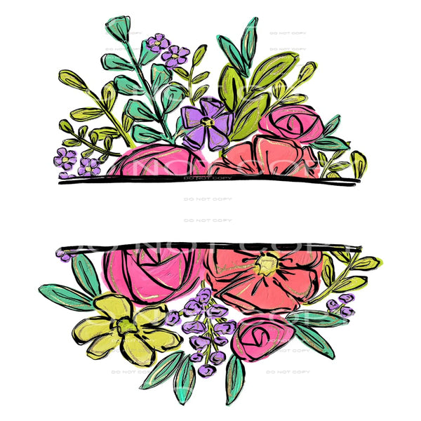 floral bundle #6181 Sublimation transfers - Heat Transfer