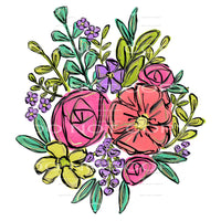 floral bundle #6183 Sublimation transfers - Heat Transfer