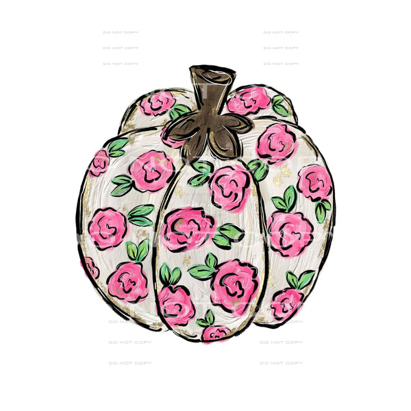 floral pumpkin #8315 Sublimation transfers - Heat Transfer