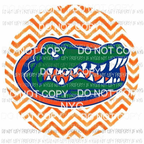 Florida Gators chevron circle Sublimation transfers Heat Transfer