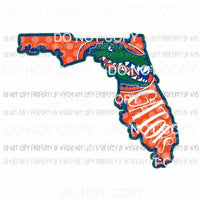 Florida Gators state Sublimation transfers Heat Transfer