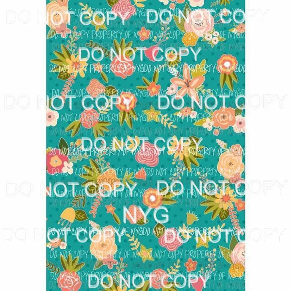 Flower Background #21 Sublimation transfers 13 x 9 inches Heat Transfer
