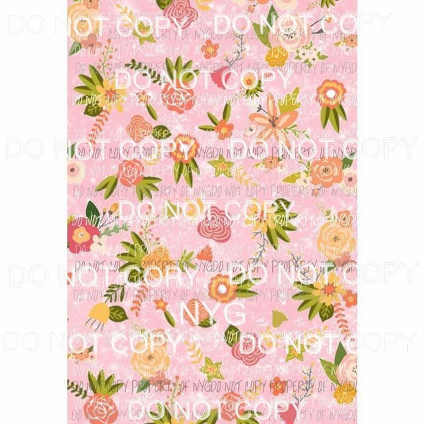 Flower Background #22 Sublimation transfers 13 x 9 inches Heat Transfer