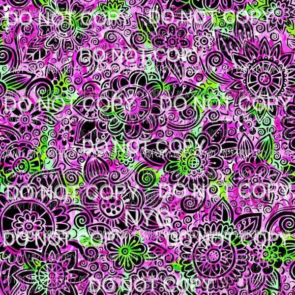 Flower Background #6 Sublimation transfers 13 x 9 inches Heat Transfer