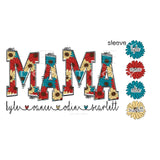 Flower NAMES custom Mama - Mimi - Mom - Nana put names in