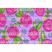 Flower Sheet #1 Sublimation transfers 13 x 9 inches Heat Transfer