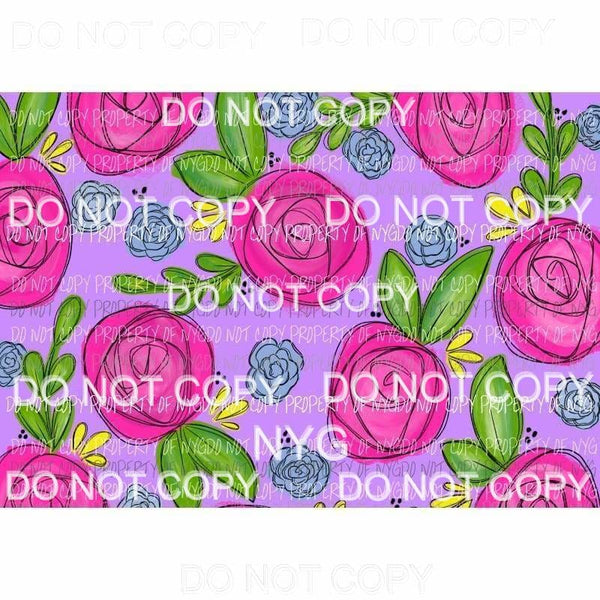 Flower Sheet #1 Sublimation transfers 13 x 9 inches Heat Transfer