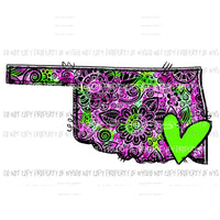 Flower States # 1 All states in drop down menu sublimation transfer state Heat Transfer