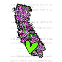 Flower States # 1 All states in drop down menu sublimation transfer state Heat Transfer