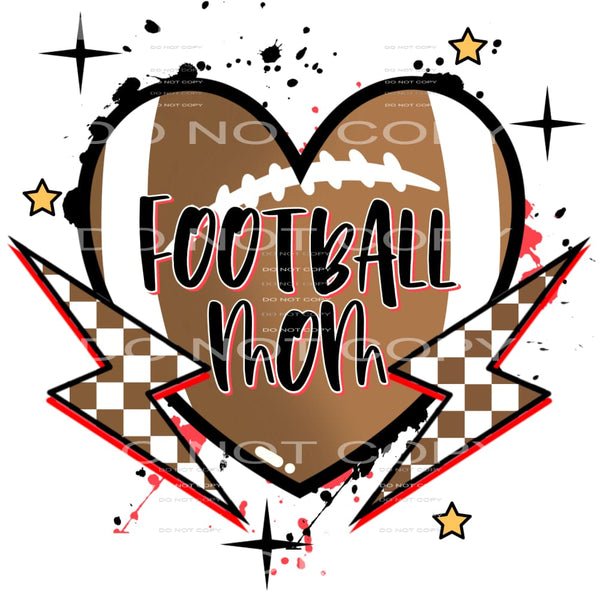 Football Mom #4279 Sublimation transfers - Heat Transfer