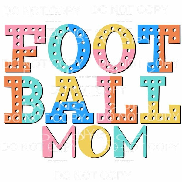 Football Mom Colorblock Sublimation transfers - Heat 