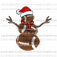 Football Snowman Sublimation transfer Heat Transfer