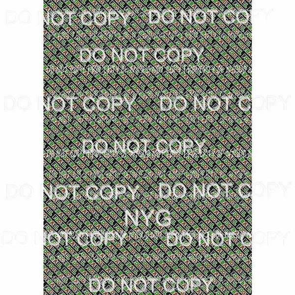 Football Word Sheet Sublimation transfers 13 x 9 inches Heat Transfer