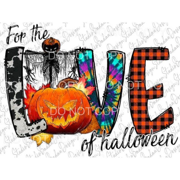 For The Love Of Halloween Jack O Lantern Scarecrow Cowhide 