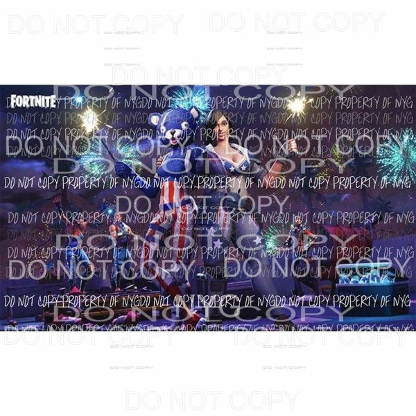 Fortnite America Sublimation transfers usa 4th of july america Heat Transfer