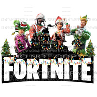 Fortnite Christmas #4 Sublimation transfers Heat Transfer