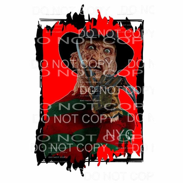 Freddy Krueger Nightmare On Elm Street Blood Background 