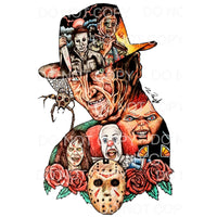 Freddy Krueger NIghtmare On Elm Street Silhouette Horror 