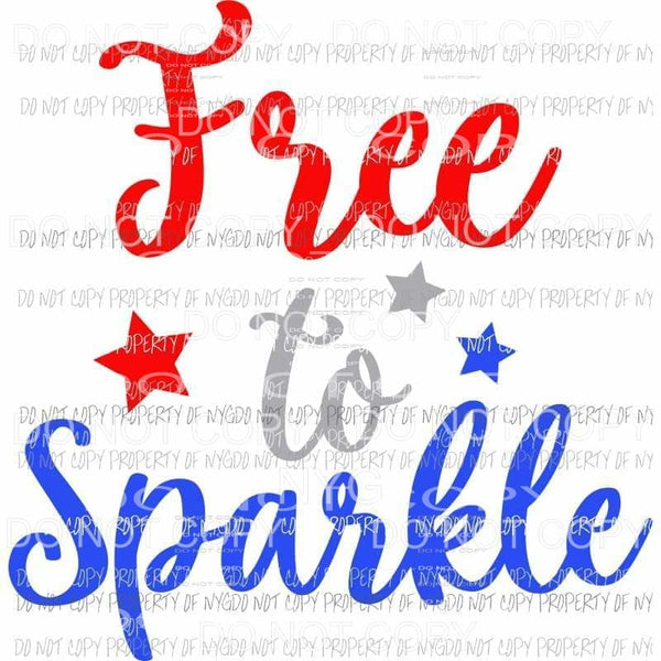 Free to sparkle Sublimation transfers usa 4th of july america Heat Transfer