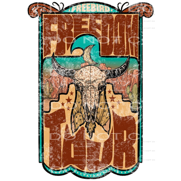 freebird freedom tour #7234 Sublimation transfers - Heat 
