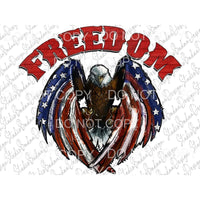 Freedom Eagle Flag Wings American USA #201 Sublimation 