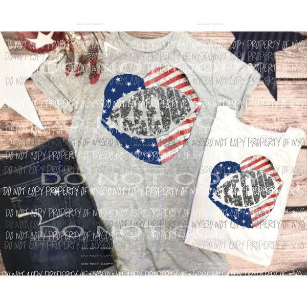 Freedom lips flag Sublimation transfers Heat Transfer