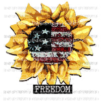Freedom Sunflower Sublimation transfers Heat Transfer