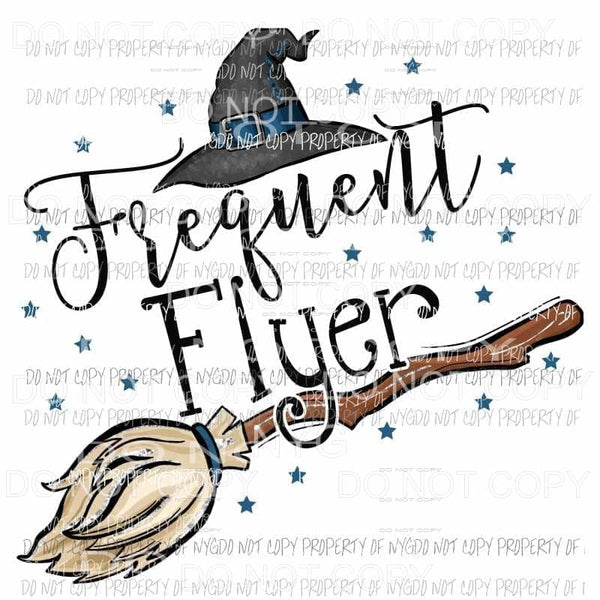 Frequent Flyer Blue fall Halloween Sublimation transfers Heat Transfer