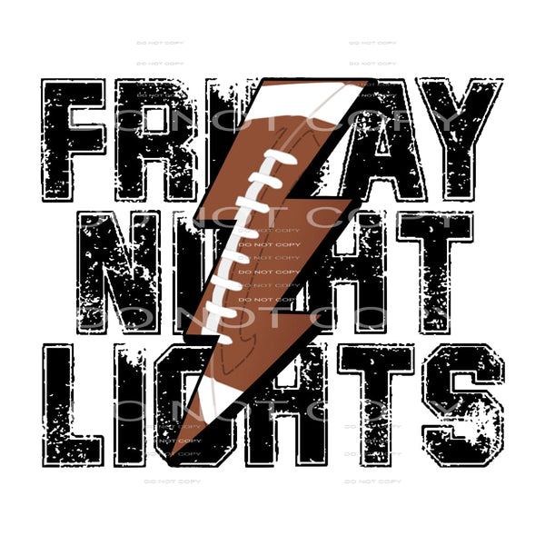 friday night lights #8586 Sublimation transfers - Heat 