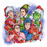 Friends Christmas Movie Characters Grinch Elf Home Alone 