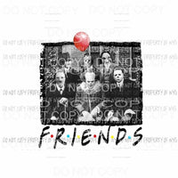 Friends Horror Halloween Freddie Sublimation transfers Heat Transfer