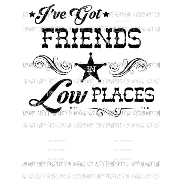 Friends In Low Places Sublimation transfers Heat Transfer