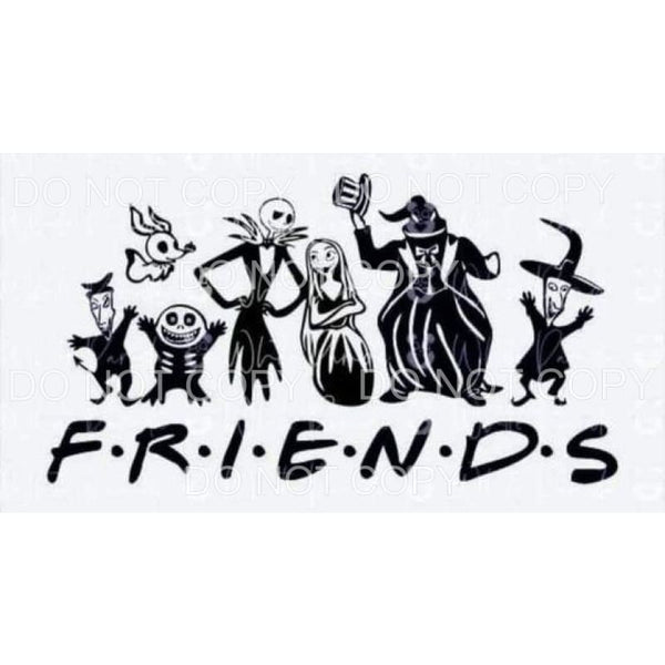 FRIENDS Nightmare Before Christmas Movie Characters 