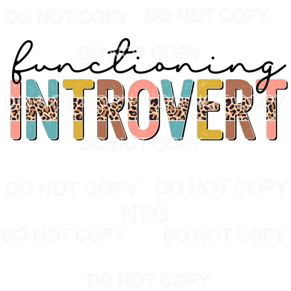 Functioning Introvert Half Leopard Neutral Colors #1388 