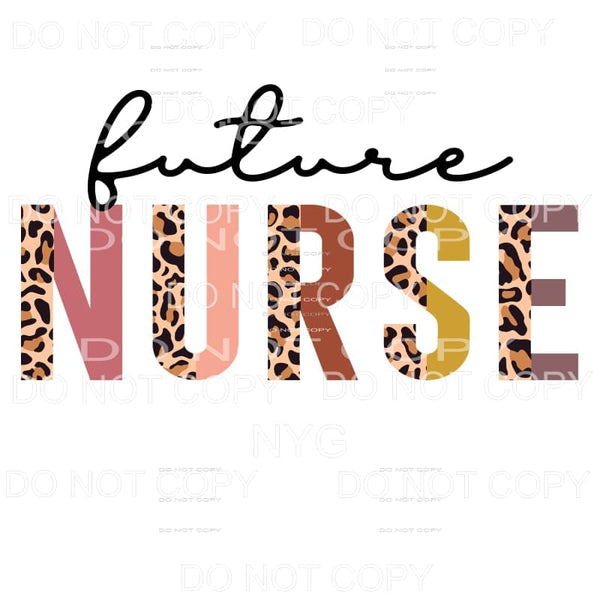 Future Nurse Half Leopard Neutral Sublimation transfers - 
