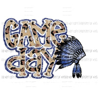 Game Day Blue Chiefs Sublimation transfers Heat Transfer