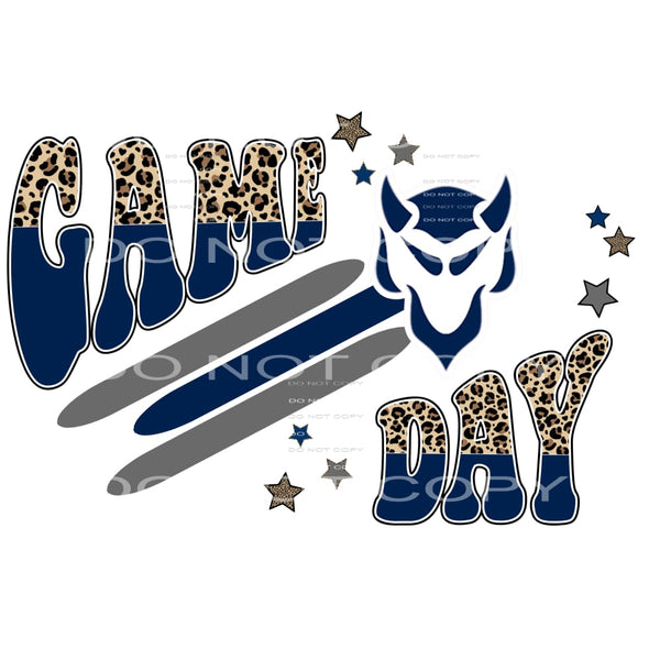 Game Day Blue Devils # 8119 Sublimation transfers - Heat