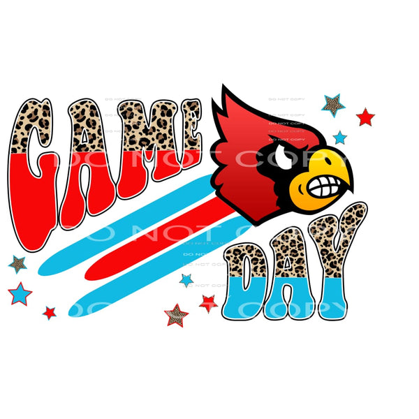 Game Day Cardinals # 3 Sublimation transfers - Heat Transfer