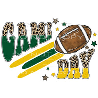 Game Day Green and Gold Sublimation transfers - Heat 