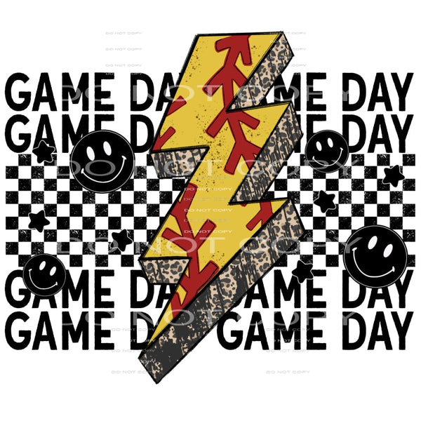 game day softball #8322 Sublimation transfers - Heat 