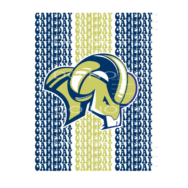 gameday rams # 2276 Sublimation transfers - Heat Transfer