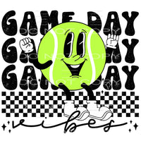 gameday vibes tennis #7811 Sublimation transfers - Heat 