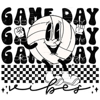 gameday vibes volleyball #7812 Sublimation transfers - Heat 