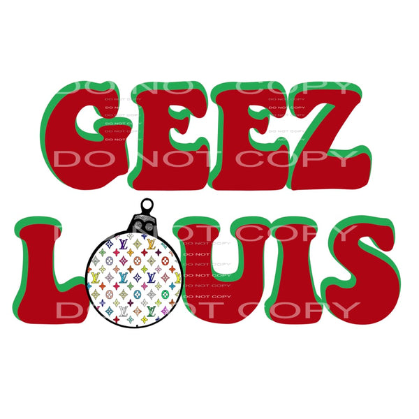 Geez Louis # 2283 Sublimation transfers - Heat Transfer