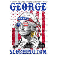 George Washington Sloshington USA America Sublimation transfers Heat Transfer