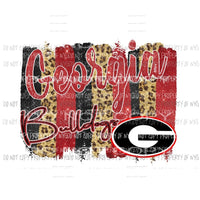 Georgia Bulldogs Paint Palette 3 Sublimation transfers Heat Transfer